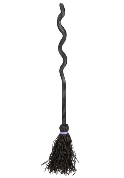Witch Broom with Spiral Staff - US 6111