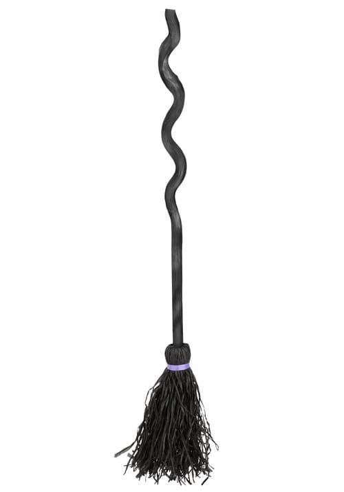 Witch Broom with Spiral Staff - US 6111