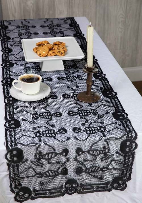 Spooky Skeletons Table Runner Halloween Decoration - US 9533