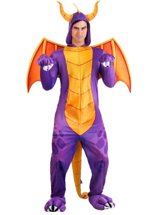 Spyro the Dragon Adult Costume Jumpsuit - US 1958