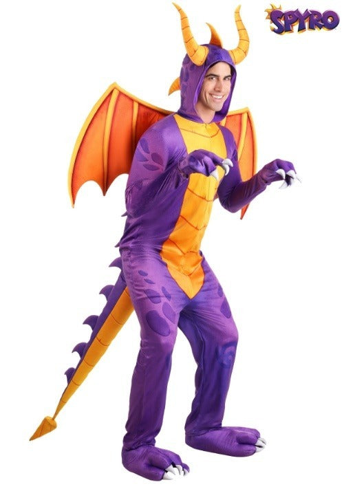 Spyro the Dragon Adult Costume Jumpsuit - US 1958