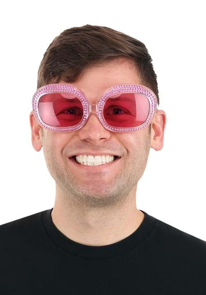 Square Piano Player Pink Costume Glasses - US 9967