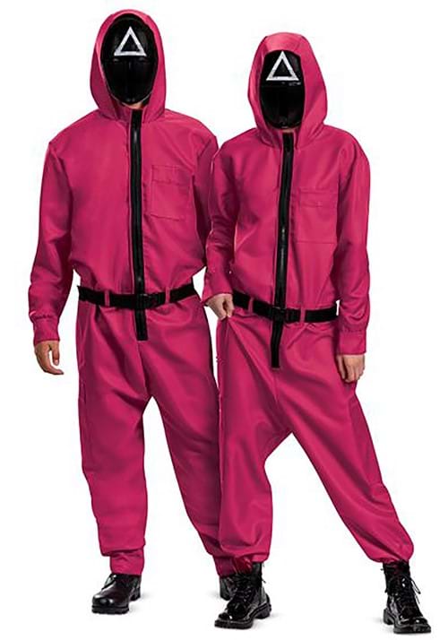 Squid Game Triangle Guard Adult Costume Jumpsuit - US 3568