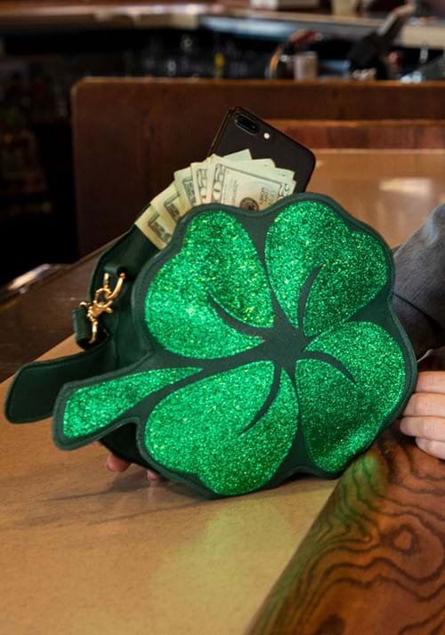 St. Patrick's Day 4 Leaf Clover Costume Purse - US 1432