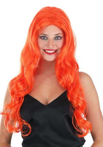 Long Wavy Orange Wig for Women - US 1330