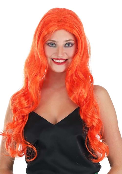 Long Wavy Orange Wig for Women - US 1330