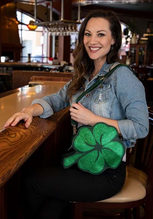 St. Patrick's Day 4 Leaf Clover Costume Purse - US 1432