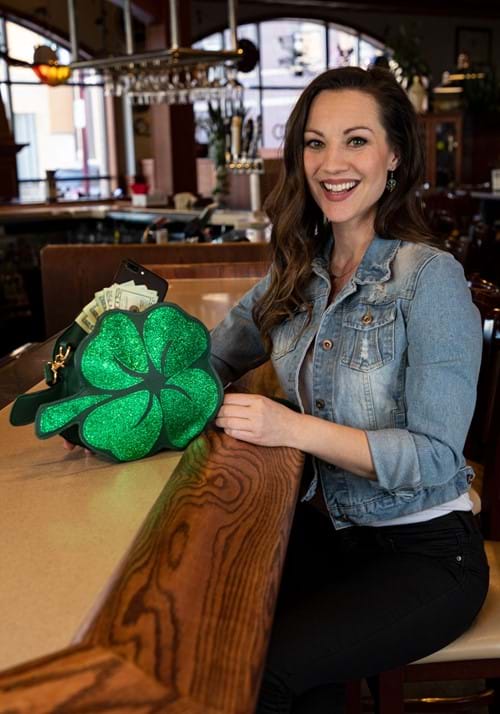 St. Patrick's Day 4 Leaf Clover Costume Purse - US 1432