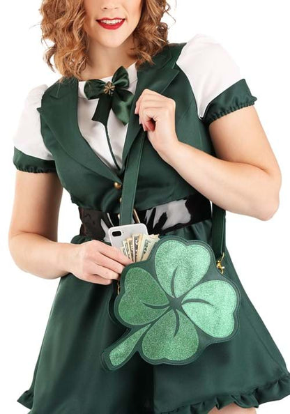 St. Patrick's Day 4 Leaf Clover Costume Purse - US 1432