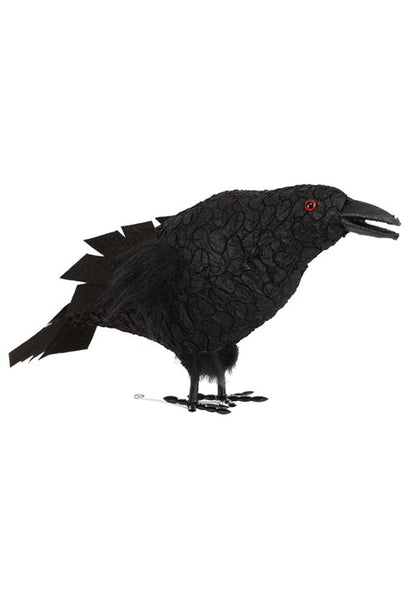 13-Inch Standing Black Crow Decoration - US 4624