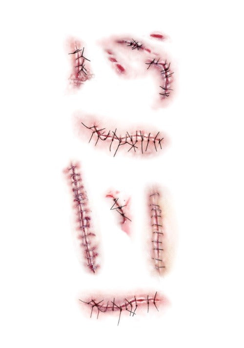 Stapled and Stitched Temporary Tattoo Kit - US 7569