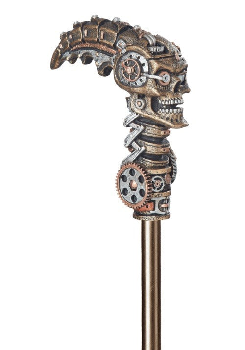 Steampunk Gear Skull Costume Accessory Cane - US 5868
