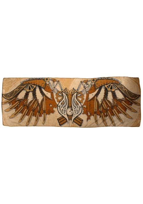 Steampunk Wings Brown Lightweight Scarf - US 7490