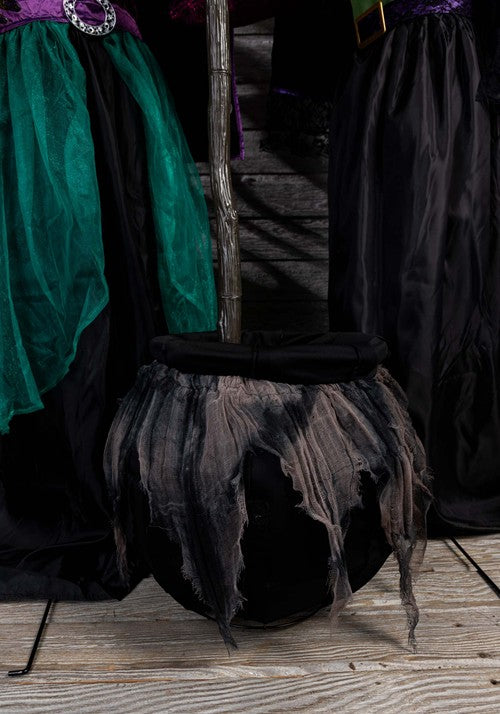 6.5FT Seasonal Visions International Stirring Up Trouble Witch Animatronic Decoration - US 0763