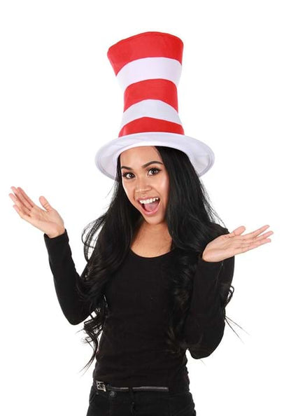 Cat in the Hat Costume Hat for Adults - US 7634