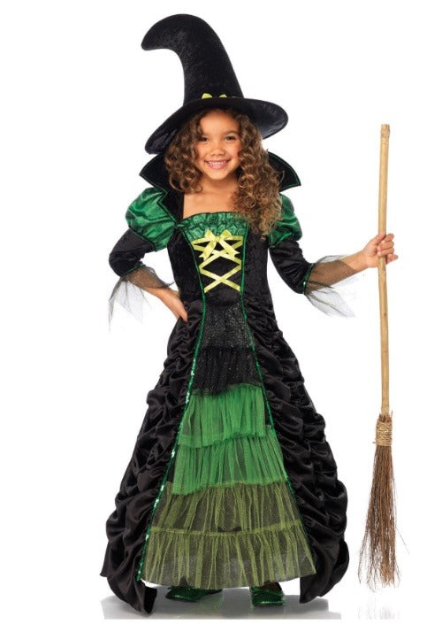 Storybook Green Witch Costume for Girls - US 2497