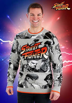Street Fighter Adult Sweater - US 8947