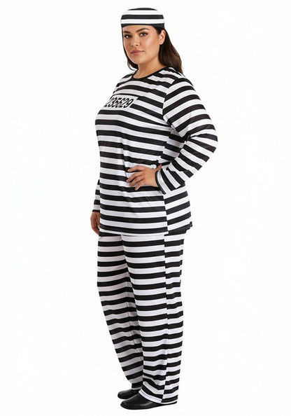 Plus Size Men's Prisoner Costume - US 0534