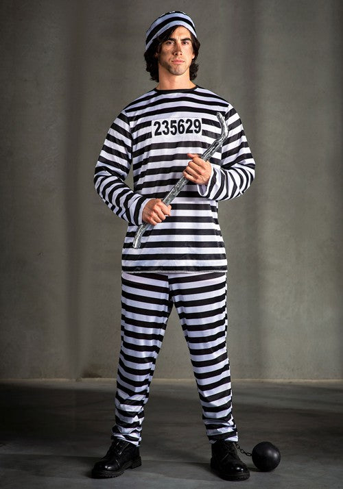 Plus Size Men's Prisoner Costume - US 0534