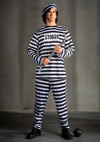 Plus Size Men's Prisoner Costume - US 0534