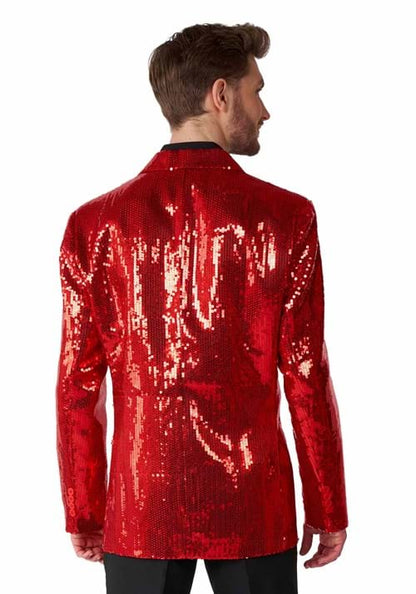 Suitmeister Sequins Red Blazer for Men - US 6212