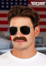 Top Gun Sunglasses & Mustache Costume Kit for Adults - US 1332