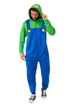 Super Mario Bros. Luigi Costume Onesie for Adults - US 6143