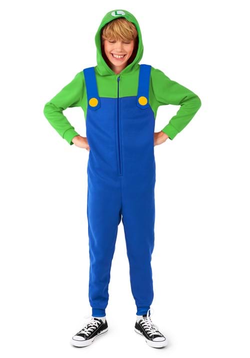 Super Mario Bros. Luigi Costume Onesie for Kids - US 2491