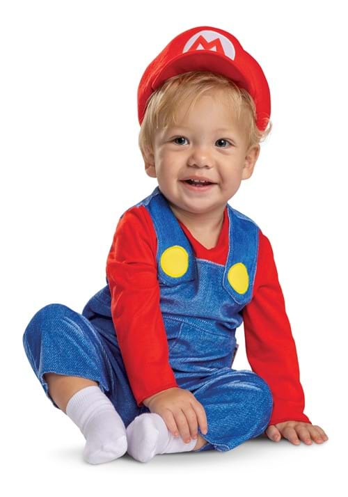 Super Mario Bros Posh Mario Costume for Infants - US 8105