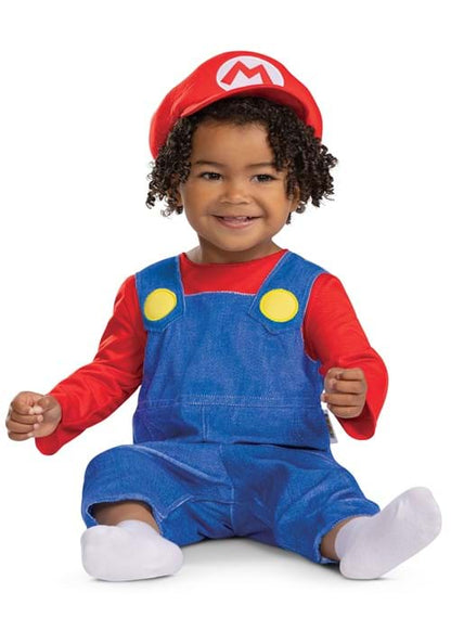 Super Mario Bros Posh Mario Costume for Infants - US 8105