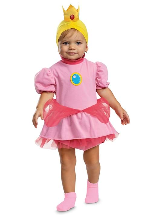 Super Mario Bros Infant Posh Princess Peach Costume for Girls - US 8819