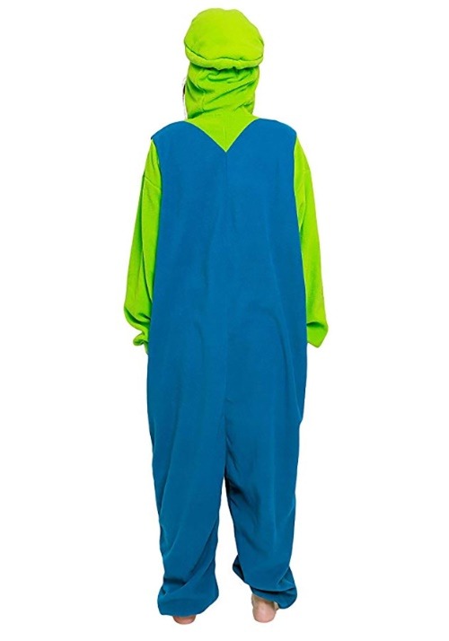 Super Mario Brothers Adult Luigi Kigurumi Costume - US 6863