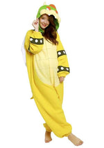 Super Mario Brothers Adult Bowser Kigurumi Costume - US 9706