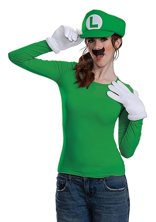 Adult Super Mario Elevated Classic Luigi Costume Accessory Kit - US 2213