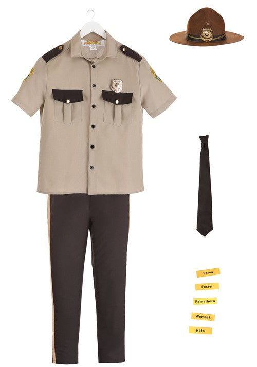 Plus Size Super Troopers State Trooper Costume for Adults - US 3581