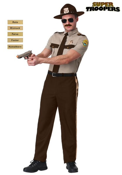 Plus Size Super Troopers State Trooper Costume for Adults - US 3581