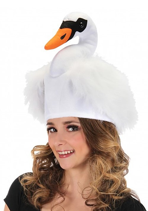 Adult Swan Plush Costume Hat - US 2195