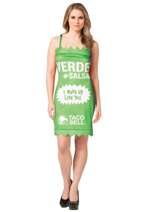 Womens Taco Bell Verde Taco Bell Sauce Packet Costume - US 4400