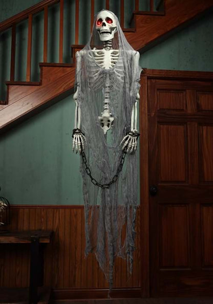 55-Inch Talking Skeleton Prisoner Halloween Prop - US 2392