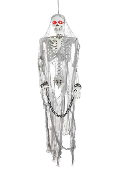 55-Inch Talking Skeleton Prisoner Halloween Prop - US 2392