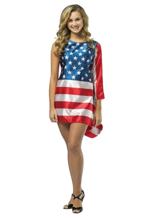 Teen Flag Costume Dress - US 2793