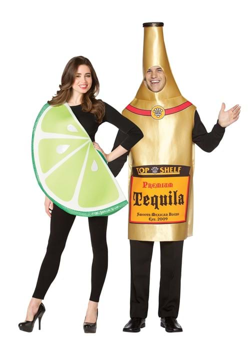 Tequila Bottle and Lime Slice Costume for Couples - US 3721