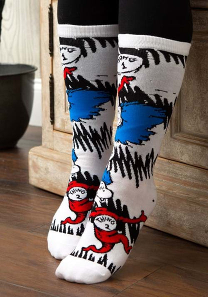 The Cat in the Hat Adult Crew Sock Set - US 8886