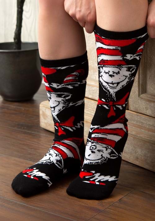 The Cat in the Hat Adult Crew Sock Set - US 8886