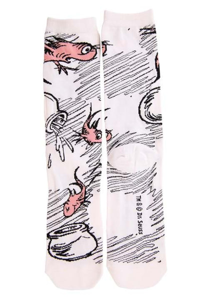 The Cat in the Hat Adult Crew Sock Set - US 8886