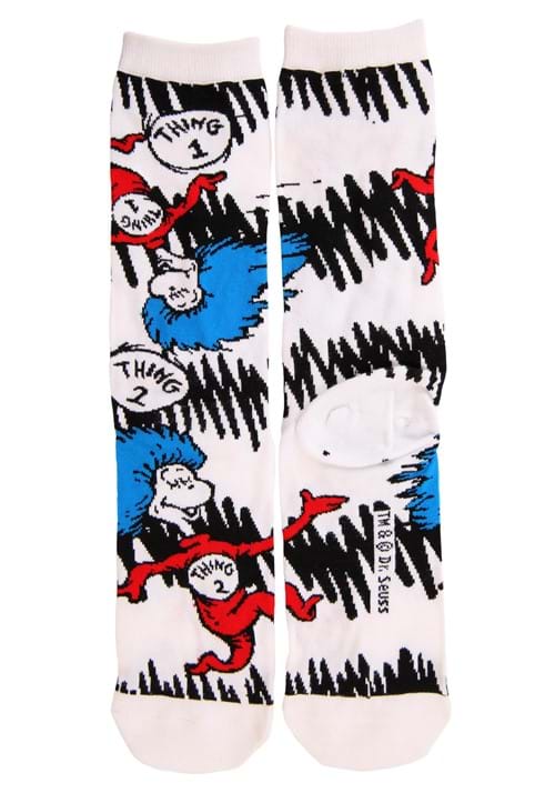 The Cat in the Hat Adult Crew Sock Set - US 8886