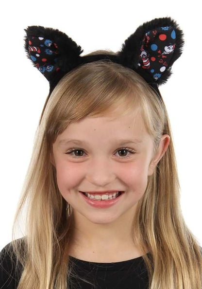 The Cat in the Hat Pattern Ears Costume Headband - US 8624
