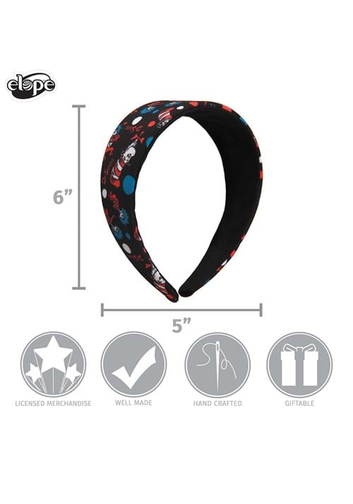 Dr. Seuss The Cat in the Hat Pattern Costume Headband - US 0929