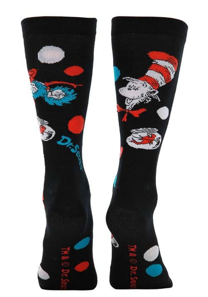 The Cat In The Hat Pattern Socks Adult's - US 0898