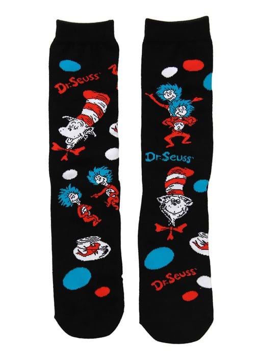 The Cat In The Hat Pattern Socks Adult's - US 0898